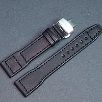 Steinhart kožený řemen 22 mm Pilotband Schwarz