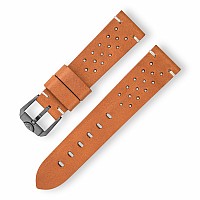 Squale Racing Leather Strap Tan Brown 22 mm