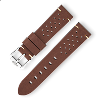 Squale Racing Leather Strap Dark Brown 22 mm