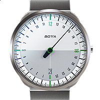 Botta-Design UNO 24 Titan White-Green Quartz