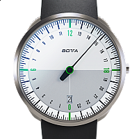 Botta-Design UNO 24 Titan White-Green Quartz