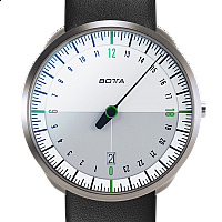 Botta-Design UNO 24 Titan White-Green Quartz