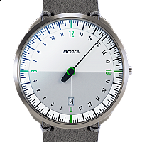 Botta-Design UNO 24 Titan White-Green Quartz