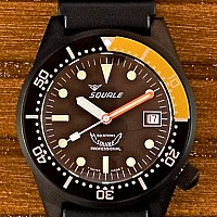 Squale 50 Atmos Black PVD domed