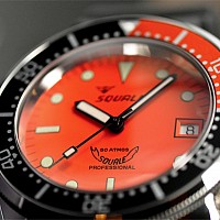 Squale 50 Atmos orange domed