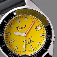 Squale 50 Atmos yellow domed