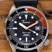 Squale 50 Atmos black Domed