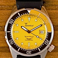 Squale 50 Atmos yellow domed