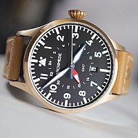 Archimede Pilot 42 GMT Bronze