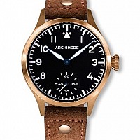 Archimede Pilot 42 Handaufzug Bronze