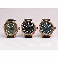 Steinhart Nav B-Uhr B-Uhr 42 Handaufzug Bronze Blau Antik