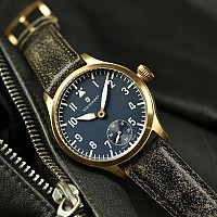 Steinhart Nav B-Uhr B-Uhr 42 Handaufzug Bronze Blau Antik