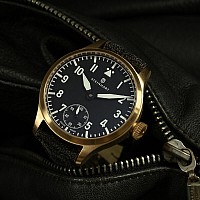 Steinhart Nav B-Uhr B-Uhr 42 Handaufzug Bronze Schwarz