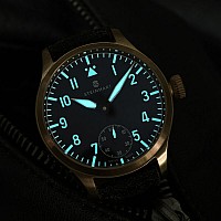 Steinhart Nav B-Uhr B-Uhr 42 Handaufzug Bronze Schwarz
