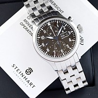 Steinhart Nav B-Chrono 44 mit Stahlband KOMISE 420190065