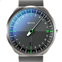Botta-Design UNO 24 Titan Black-Green Quartz