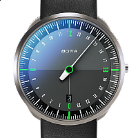 Botta-Design UNO 24 Titan Black-Green Quartz