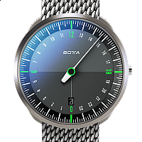 Botta-Design UNO 24 Titan Black-Green Quartz