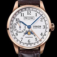 Union Glashütte 1893 Johannes Dürrstein Edition Mondphase Roségold D903.458.76.017.00