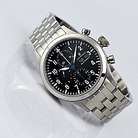 Steinhart Nav B-Chrono 44 mit Stahlband