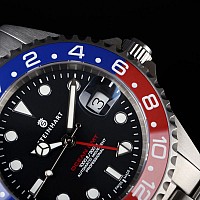 Steinhart Ocean One GMT BLUE-RED. 2 Ceramic