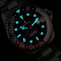 Steinhart GMT-OCEAN One 39 black-red ceramic