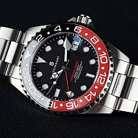 Steinhart GMT-OCEAN One 39 black-red ceramic