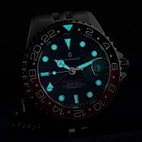 Steinhart GMT-OCEAN One 39 black-red.2 ceramic