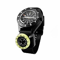 Marathon Clip-On Wrist Compass with Glow in The Dark Bezel