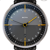 Botta-Design TRES 24 Quartz 45 mm Black/Yellow