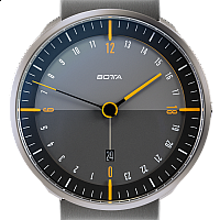 Botta-Design TRES 24 Quartz 45 mm Black/Yellow