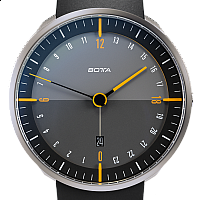 Botta-Design TRES 24 Quartz 45 mm Black/Yellow