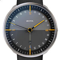 Botta-Design TRES 24 Quartz 45 mm Black/Yellow