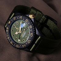 Steinhart Ocean One GMT black MILITARY khaki