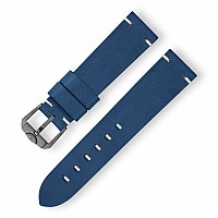 Squale Handmade Navy Blue Leather Strap 20 mm