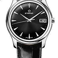 Eterna Vaughan Big Date anthracite alligator black