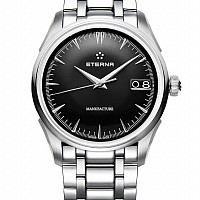 Eterna 1948 Legacy Big Date Black steel