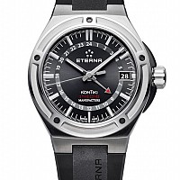 Eterna Royal Kontiki GMT black rubber