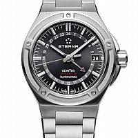 Eterna Royal Kontiki GMT black steel