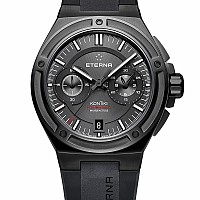 Eterna Royal Kontiki Chronograph Flyback anthrazite rubber PVD