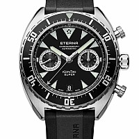 Eterna Super Kontiki Chronograph black rubber