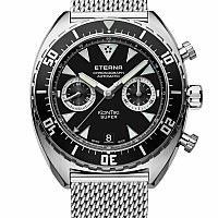 Eterna Super Kontiki Chronograph black milanese