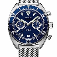 Eterna Super Kontiki Chronograph blue milanese