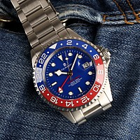 Steinhart Ocean One GMT BLUE-RED Ceramic