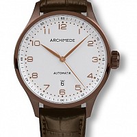 Archimede Klassik 42 Bicolor stříbrná PVD Antik