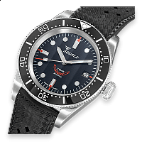 Squale 1545 Black Rubber