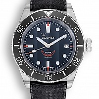 Squale 1545 Black Rubber