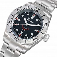 Squale 1545 Black Steel Bracelet