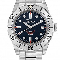 Squale 1545 Black Steel Bracelet