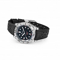 Squale 1545 Black Steel Rubber